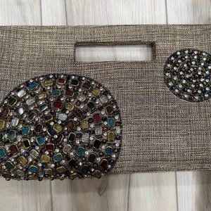 Clutch Purse with Stones